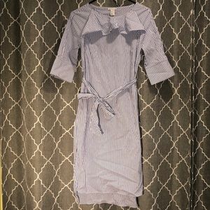 H&M | striped dress w/ ruffle NWOT